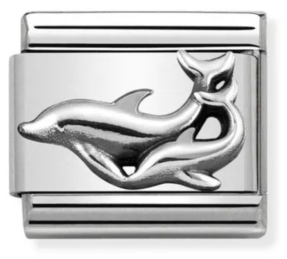 Nomination Dolphin Silver Charm
