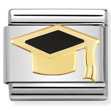 Graduation Hat Gold Charm