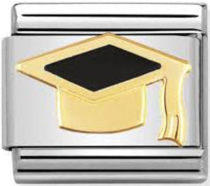 Ocassions - Graduation Hat Gold Charm