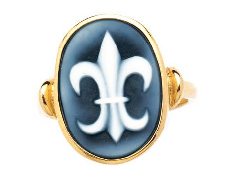 Fleur De Lys Gold Ring