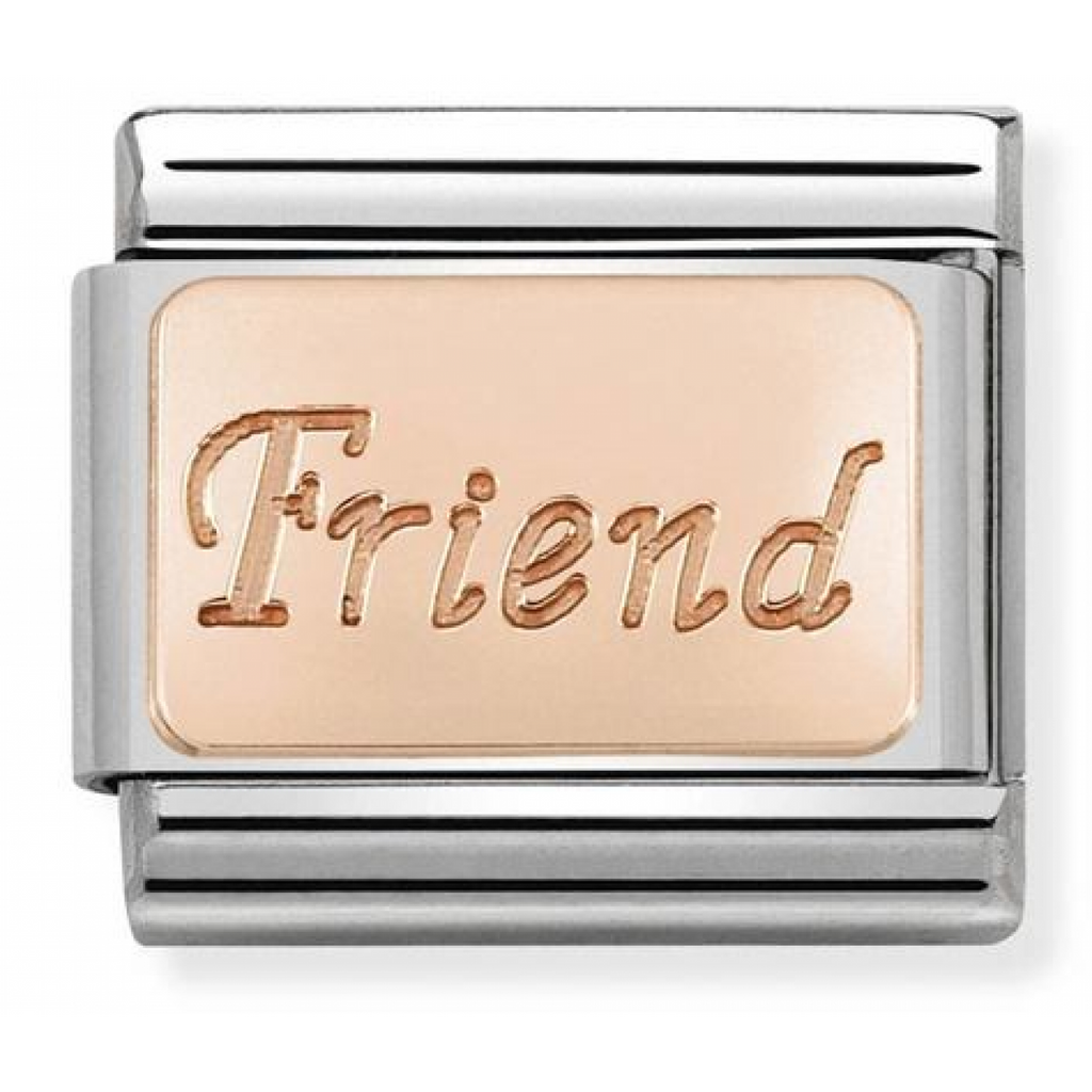 Friend Rosegold Charm
