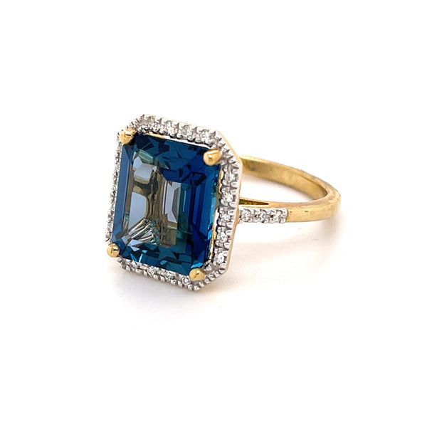 Lewisham London Blue Topaz Ring