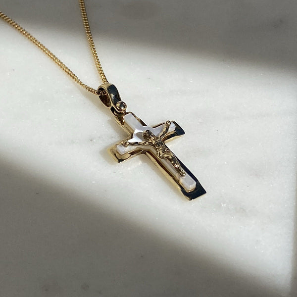 Milan Mother of Pearl Cross Pendant