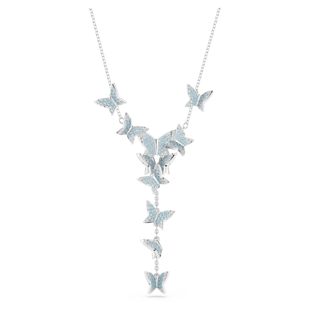 Lilia Blue Butterfly Y necklace