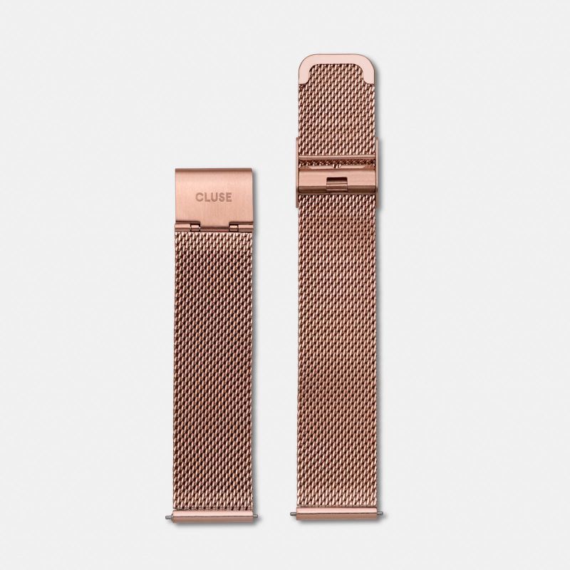 Minuit Rosegold Mesh Strap