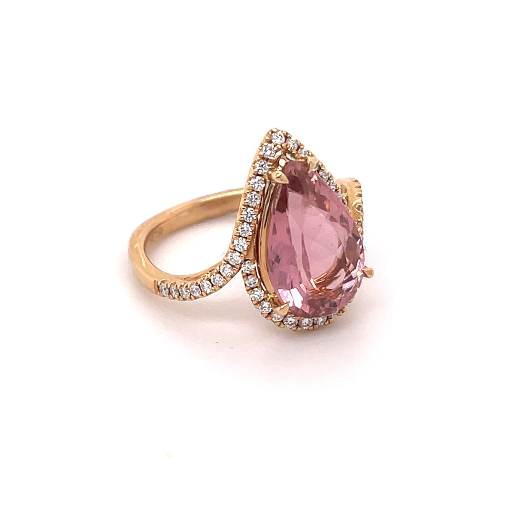 Giada Pink Tourmaline Ring