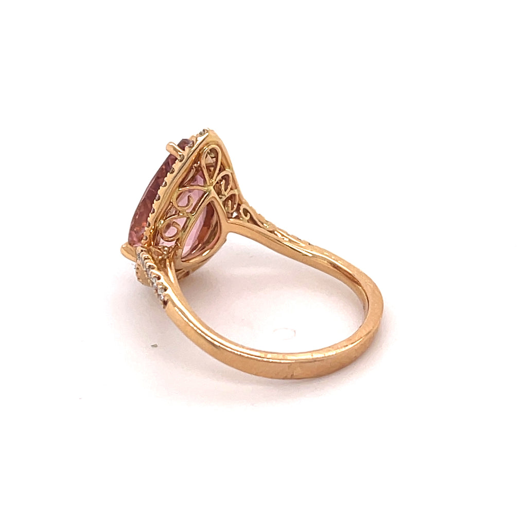 Giada Pink Tourmaline Ring