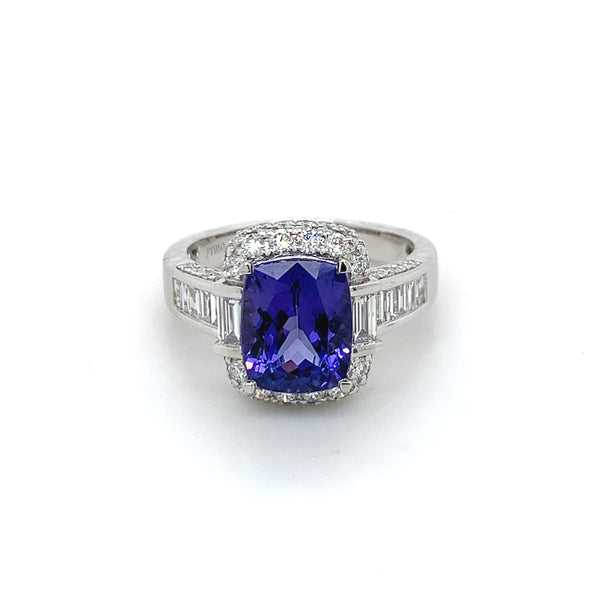 Blue Tanzanite Ring