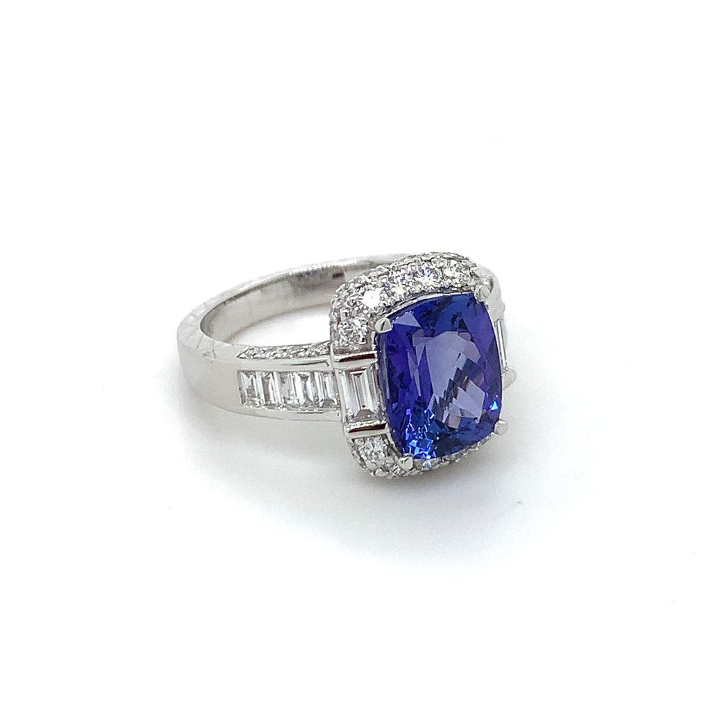 Blue Tanzanite Ring