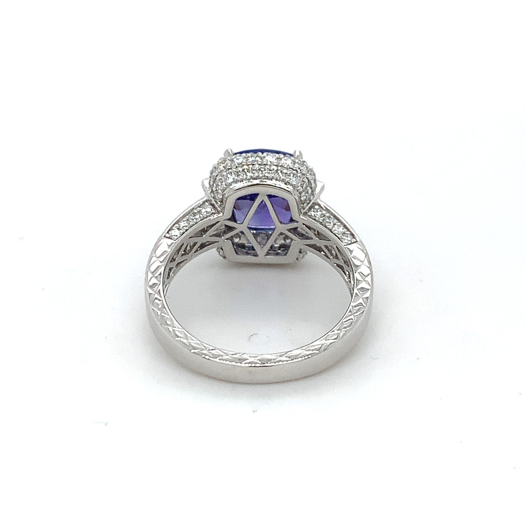 Blue Tanzanite Ring