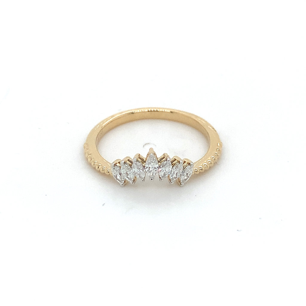 14ct Marquee Yellow Gold Ring