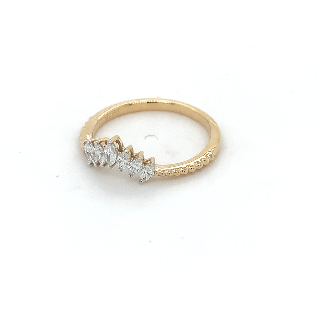 14ct Marquee Yellow Gold Ring