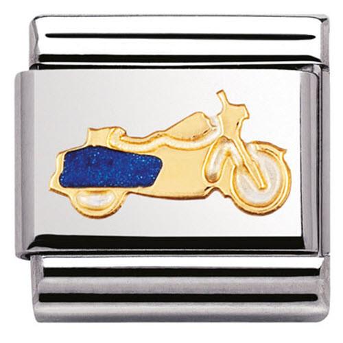 Nomination Motorbike Gold Charm