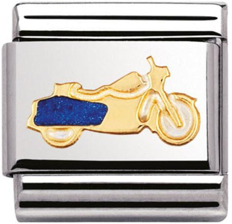 Nomination Motorbike Gold Charm