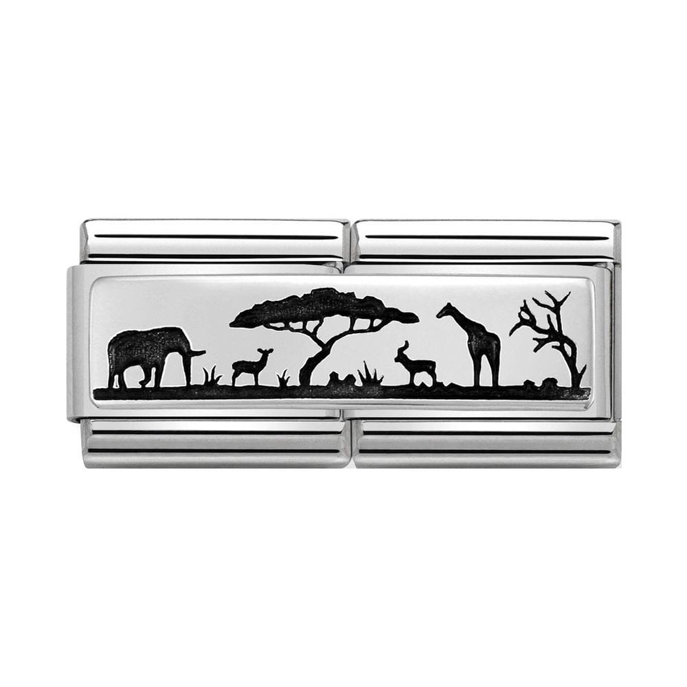 African Savanna Silver Double Link