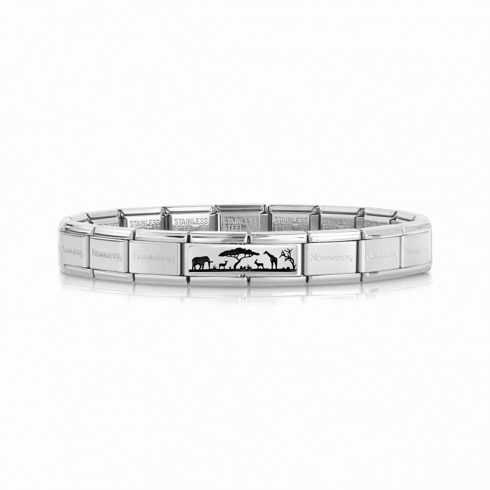 Double Links - African Savanna Silver Charm