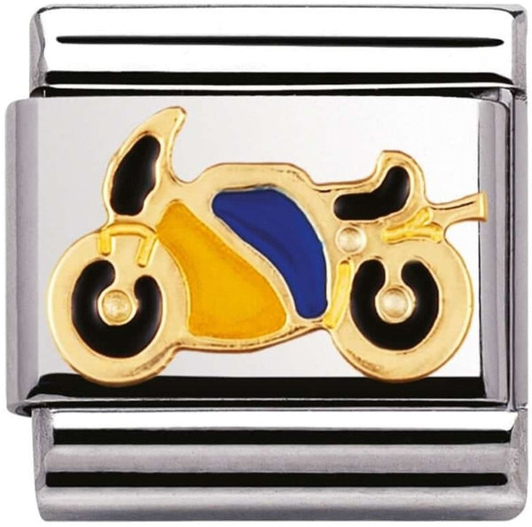Nomination Motorbike Gold Charm