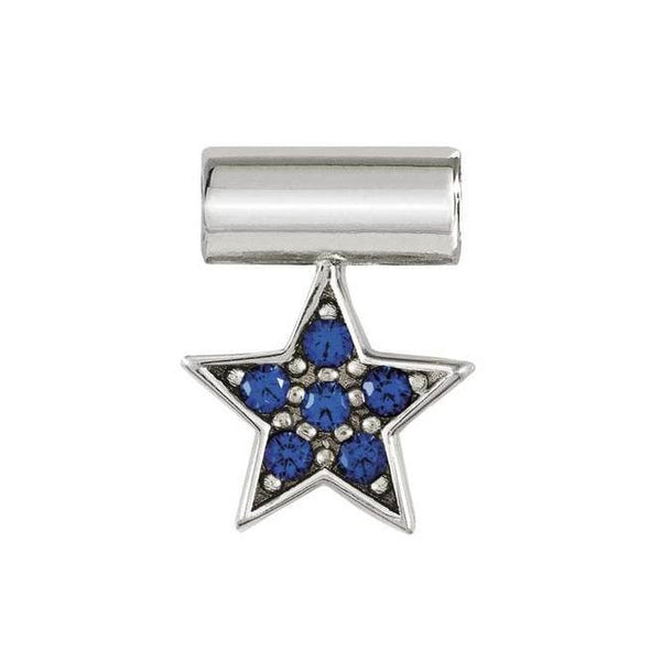 Seimia - Blue CZ Star Silver Pendant