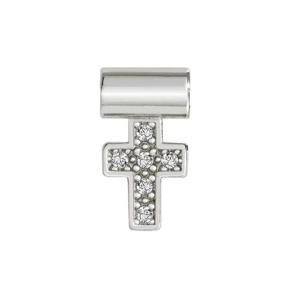 Seimia - Cross with CZ Silver Pendant
