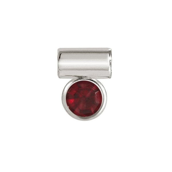 Seimia - Red CZ Silver Pendant