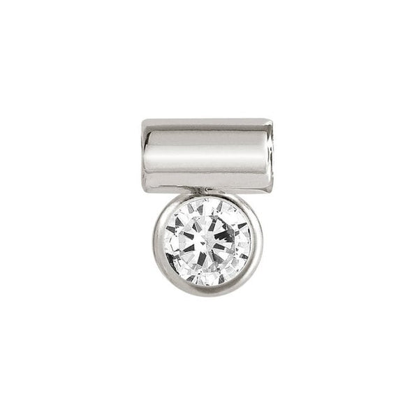 Seimia - White CZ Silver Pendant