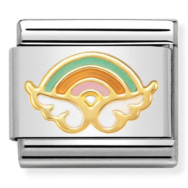 Nomination Rainbow Angel Wing Charm