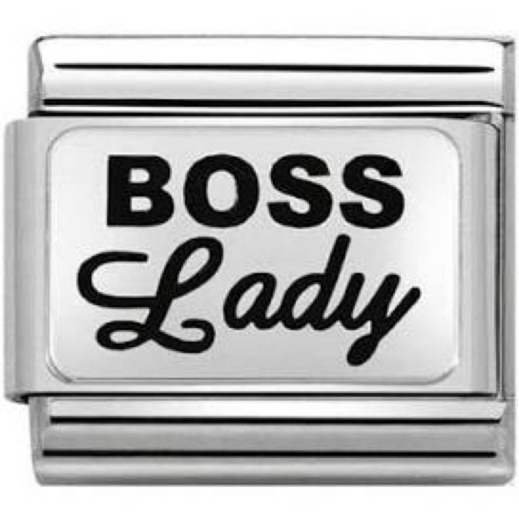 Boss Lady Silver Charm