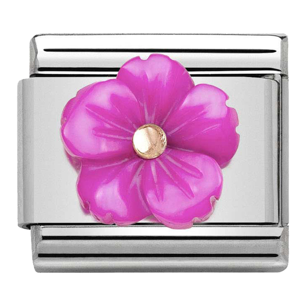 Nature - Fuchsia Bloom Rosegold Charm