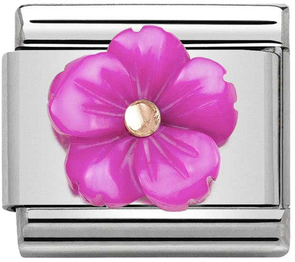 Nature - Fuchsia Bloom Rosegold Charm