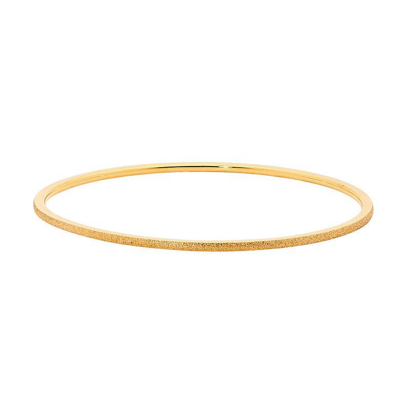 Thin Glitter Stainless Steel Bangle - 3 Colours
