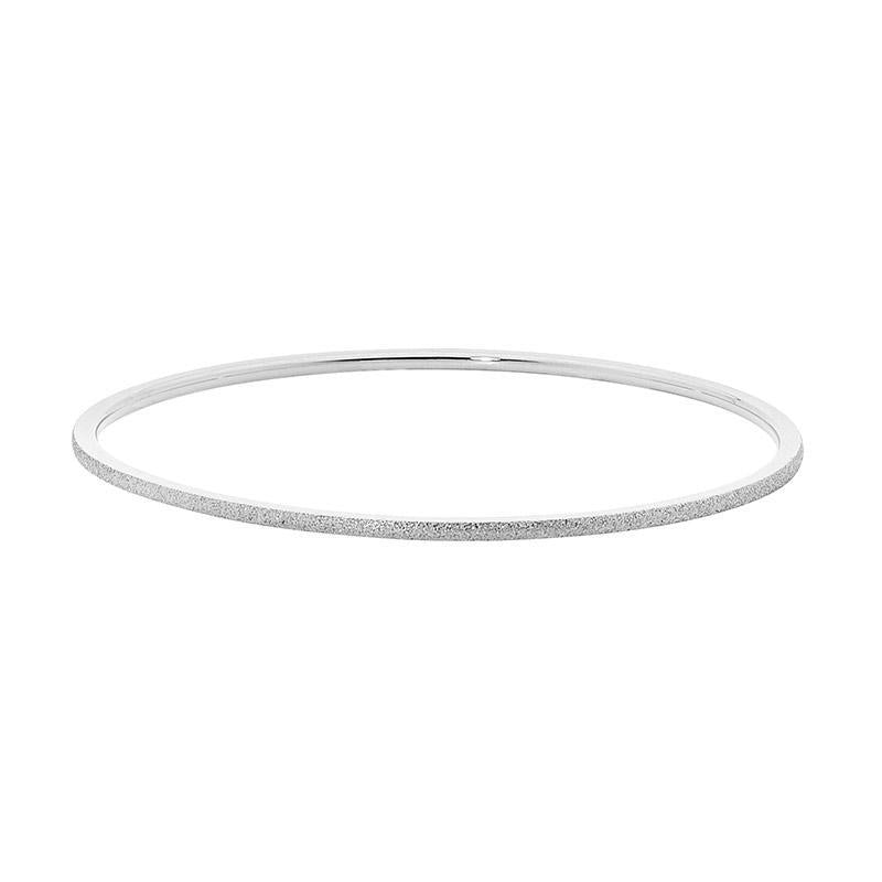 Thin Glitter Stainless Steel Bangle - 3 Colours