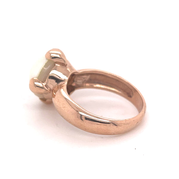 Sania Rosé Gold Pearl Ring