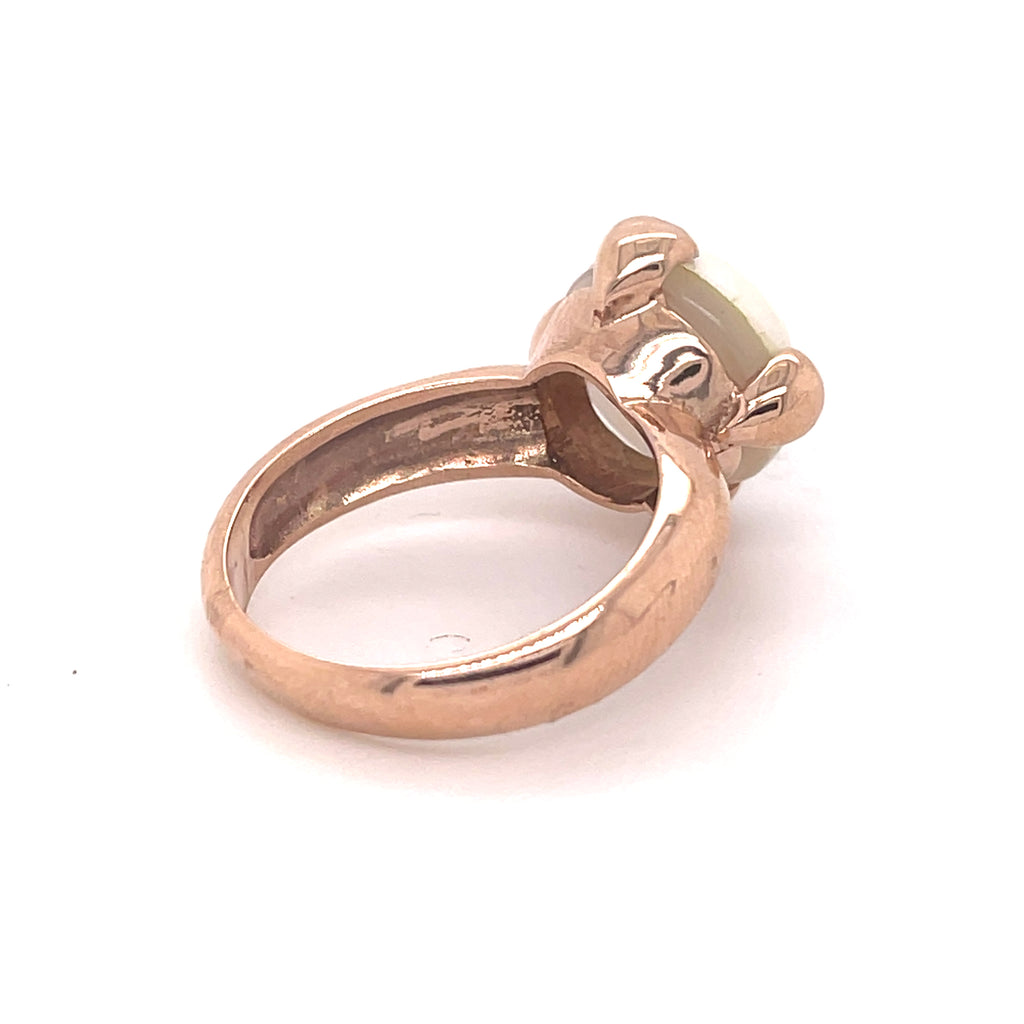 Sania Rosé Gold Pearl Ring