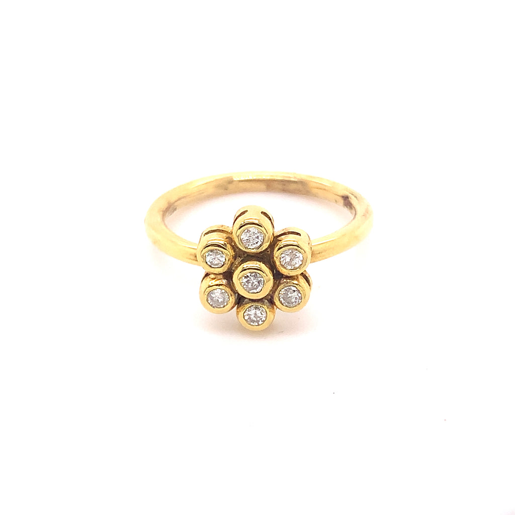 Diamond Flower Ring