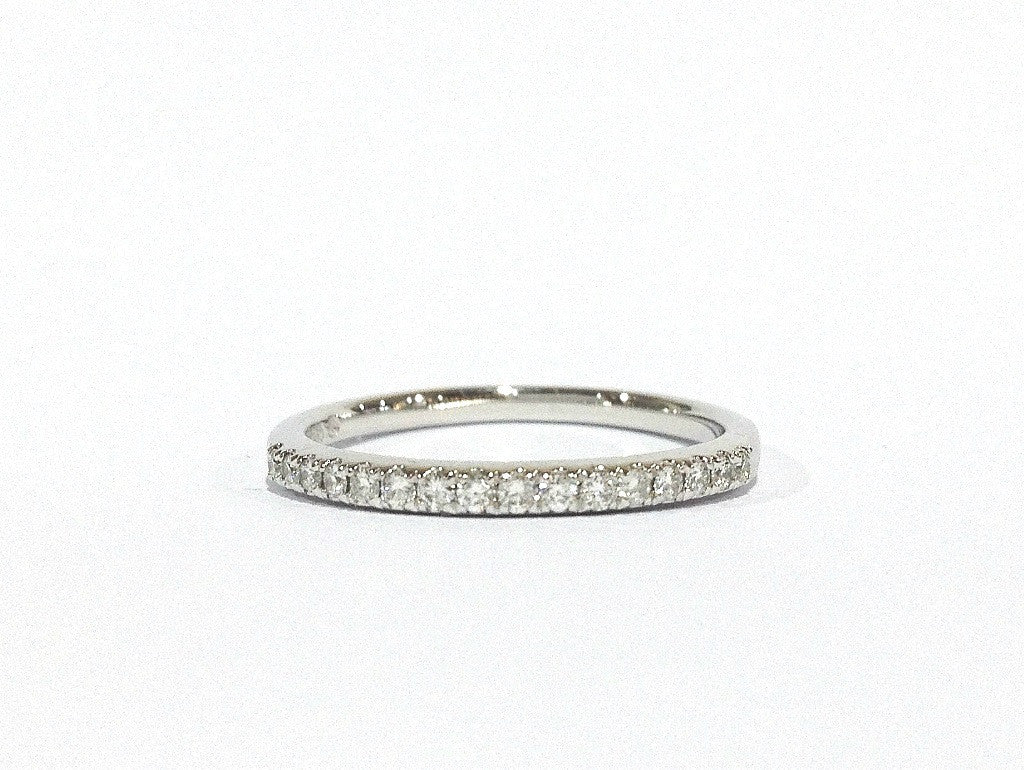 White Gold Diamond Channel Ring