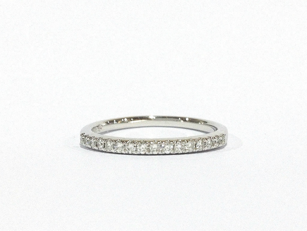 White Gold Diamond Channel Ring
